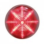 13 LED 2-1/2" Round Beehive Light (Clearance/Marker) - Red LED/Red Lens