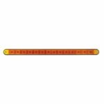 14 LED 12" Light Bar With Black Housing - Amber LED/Amber Lens - Image 2