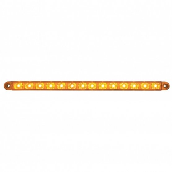 14-LED-12-Sequential-Light-Bar-Only-Amber-LEDAmber-Lens-Bulk-1 14 LED 12" Sequential Light Bar Only - Amber LED/Amber Lens (Bulk) - Image 2
