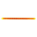 14 LED 12" Turn Signal Light Bar - Amber LED/Amber Lens (Bulk) - Image 2