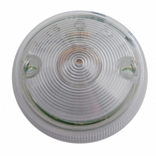 15 LED 3" Single Face Light Only - Red LED/Clear Lens (Bulk)