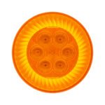 16 LED 4" Round Turbine Light (Turn Signal) - Amber LED/Amber Lens - Image 2
