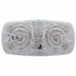 16 LED 4" X 2" Rectangular Light (Clearance/Marker)- Amber LED/Clear Lens