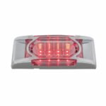 16 LED Reflector Light (Clearance/Marker) With Chrome Bezel - Red LED/Clear Lens - Image 4