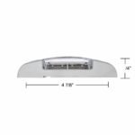 16 LED Reflector Light (Clearance/Marker) With Chrome Bezel - Red LED/Clear Lens - Image 7