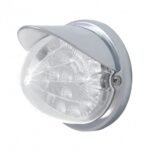 17 LED Reflector Watermelon Flush Mount Kit With Visor - Red LED/Clear Lens