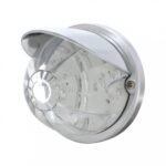 17 LED Watermelon Flush Mount Kit With Visor - Amber LED/Clear Lens