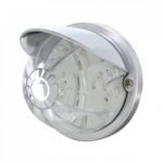 17 LED Watermelon Flush Mount Kit With Visor - Red LED/Clear Lens