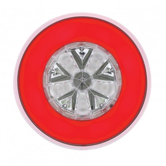 18-LED-4-Round-GloLight-Stop-Turn-Tail-Red-LEDRed-Lens-Bulk-1 18 LED 4" Round GloLight (Stop, Turn & Tail) - Red LED/Red Lens (Bulk) - Image 2