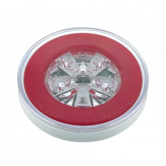 18-LED-4-Round-GloLight-Stop-Turn-Tail-Red-LEDRed-Lens-Bulk-3 18 LED 4" Round GloLight (Stop, Turn & Tail) - Red LED/Red Lens (Bulk) - Image 4