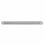 19 LED 12" Reflector Light Bar With Black Housing - Amber LED/Clear Lens - Image 2