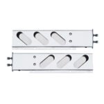 2-1/2" Bolt Pattern Stainless Spring Loaded Light Bar With 6X Oval Light Cutouts (Pair)