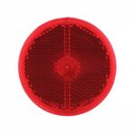 2-1/2" Round Reflectorized Light (Clearance/Marker) - Red Lens - Image 2