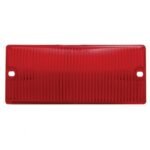 2-3/16" x 5-3/16" Door Light Lens - Red