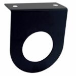 2" Black Light Bracket With Flange - 1 Hole