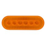 20 LED 6" Oval Turbine Light (Turn Signal) - Amber LED/Amber Lens - Image 2