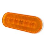 20 LED 6" Oval Turbine Light (Turn Signal) - Amber LED/Amber Lens - Image 4