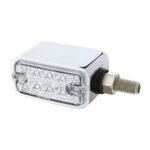 20 LED Dual Function Reflector Double Face Light - Horizontal Mount -Amber & Red LED/Clear Lens - Image 2