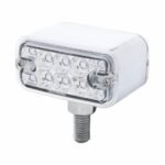 20 LED Dual Function Reflector Double Face Light - T-Mount - Amber & Red LED/Clear Lens - Image 2
