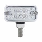 20 LED Dual Function Reflector Double Face Light - T-Mount - Amber & Red LED/Clear Lens - Image 4