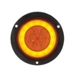 21 LED 4" Flange Mount GloLight (Turn Signal) - Amber LED/Amber Lens - Image 2