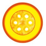 21 LED 4" GloLight (Turn Signal) - Amber LED/Amber Lens
