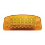 21 LED Reflector Rectangular Light (Clearance/Marker) - Amber LED/Amber Lens (Bulk) - Image 2