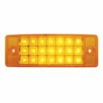21 LED Reflector Rectangular Light (Clearance/Marker) - Amber LED/Amber Lens (Bulk)