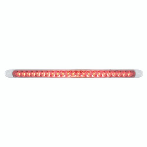23 SMD LED 17-1/4" Reflector Light Bar Only (Stop, Turn & Tail) - Red LED/Clear Lens (Bulk)
