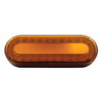 24 LED 6" Oval Mirage Light (Turn Signal) - Amber LED/Amber Lens - Image 3