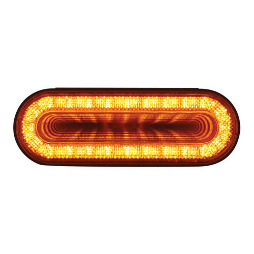 24 LED 6" Oval Mirage Light (Turn Signal) - Amber LED/Amber Lens