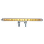 28 LED 12" Double Face Light Bar - Amber & Red LED/Clear Lens - Image 2