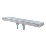 28 LED 12" Double Face Light Bar - Amber & Red LED/Clear Lens