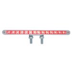 28 LED 12" Double Face Light Bar - Amber & Red LED/Clear Lens - Image 3