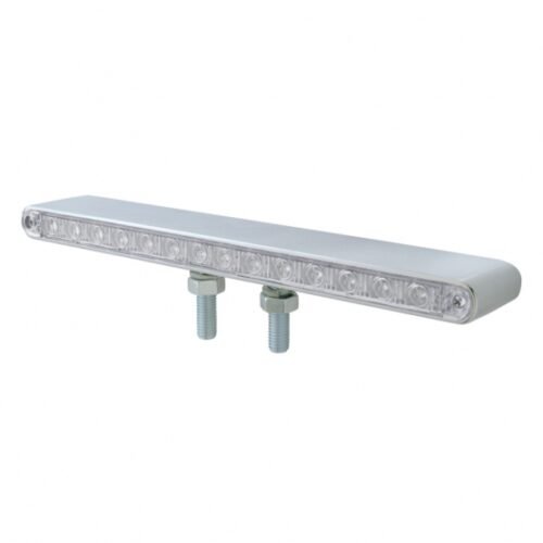28 LED 12" Double Face Light Bar - Amber & Red LED/Clear Lens