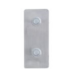 3-3/4" Bolt Pattern Chrome Spring Loaded Light Bar With 6X 4" Light Cutouts (Pair) - Image 2
