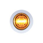 3 LED 3/4" Mini Double Fury Light (Clearance/Marker) - Amber LED/Blue LED - Image 2