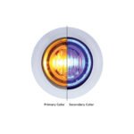 3 LED 3/4" Mini Double Fury Light (Clearance/Marker) - Amber LED/Blue LED