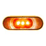 3 LED 6" Oval Light(Turn Signal)-Amber LED/Amber Lens - Image 2
