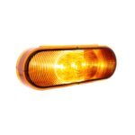 3 LED 6" Oval Light(Turn Signal)-Amber LED/Amber Lens - Image 4