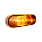 3 LED 6" Oval Light(Turn Signal)-Amber LED/Amber Lens - Image 5