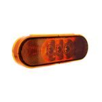 3 LED 6" Oval Light(Turn Signal)-Amber LED/Amber Lens - Image 6