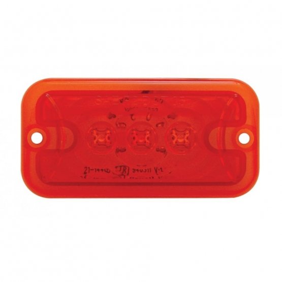 3-LED-Clearance-Marker-Light-Red-LEDRed-Lens-1 3 LED Clearance Marker Light - Red LED/Red Lens - Image 2