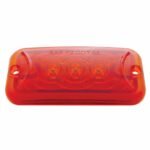 3 LED Clearance Marker Light - Red LED/Red Lens - Image 3