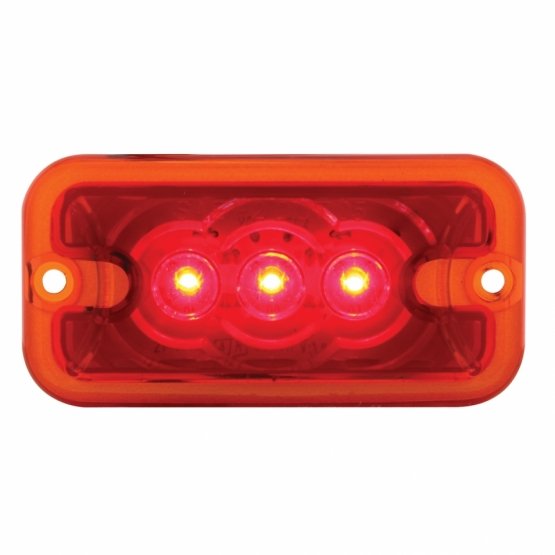 3-LED-Clearance-Marker-Light-Red-LEDRed-Lens 3 LED Clearance Marker Light - Red LED/Red Lens - Image 1