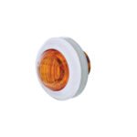 3 LED Dual Function 3/4" Mini Auxiliary/Utility Light With Bezel & Washer - Amber LED/Amber Lens - Image 3