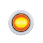 3 LED Dual Function 3/4" Mini Light (Clearance/Marker) With Faceted Crystal Lens-Amber LED/Amber Lens - Image 3