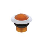 3 LED Dual Function 3/4" Mini Light (Clearance/Marker) With Faceted Crystal Lens-Amber LED/Amber Lens - Image 5