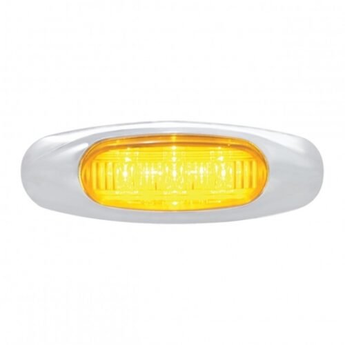 3 LED Light (Clearance/Marker) - Amber LED/Amber Lens