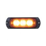 3 LED Mini Warning Light - Amber LED (Bulk)